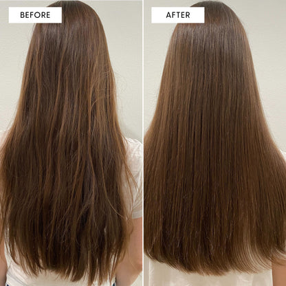 Live In Mist before and after. After is noticeably smoother, shinier, and healthier