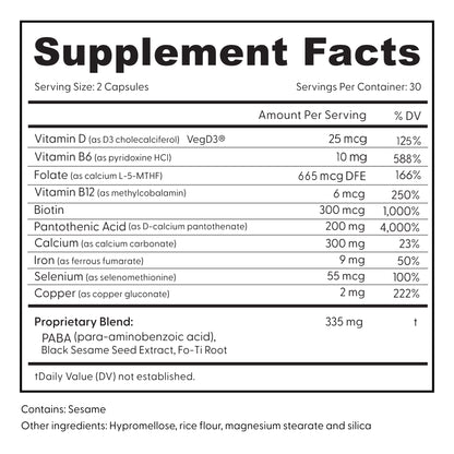 Not Today Grey supplement facts